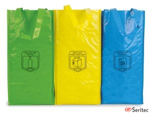 Bolsa triple eco de no tejido publicitaria