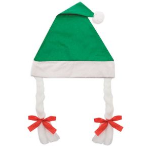 Gorros navidad con trenzas promocionales