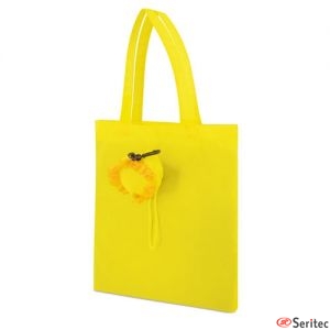 Bolsa plegable con forma de girasol personalizada