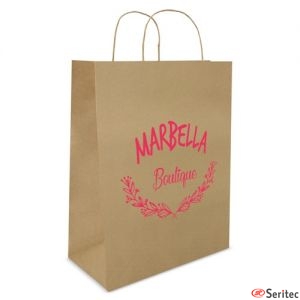 Bolsa de papel estándar personalizada