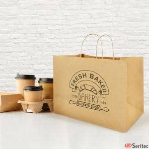 Bolsa de papel grande personalizada