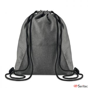 Mochila de cuerdas con bolsillo personalizada