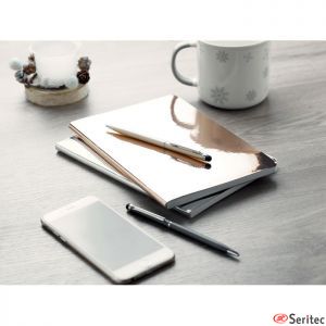 Libreta con tapas brillantes personalizada