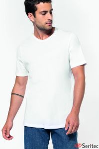 Camiseta blanca algodón orgánico personalizada