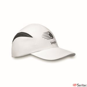 Gorra de microfibra y malla transpirable personalizada