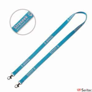 Lanyard personalizado con dos mosquetones