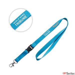 Lanyard con mosquetn metlico personalizado