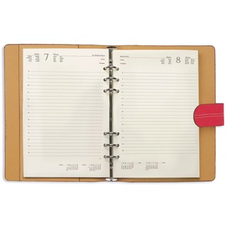 Agenda personalizada con anillas