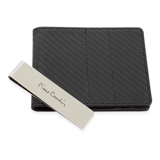 Set personalizado de cartera, bolígrafo y llavero de fibra de carbón