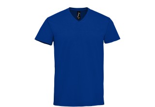 Camiseta cuello pico personalizable 190 grs. corte de mujer y hombre en varios colores