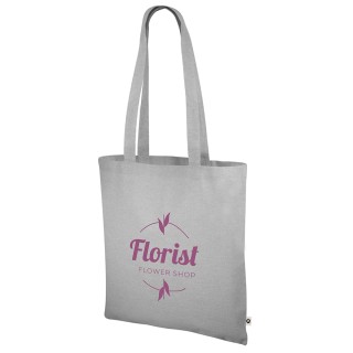 Bolsa de asas largas 100 % algodón personalizada