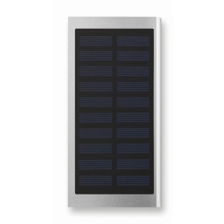 Powerbank solar de aluminio publicitaria 8000 mAh