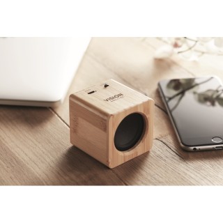 Altavoz inalámbrico de bambú personalizado