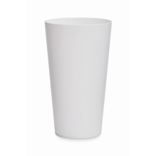 Vaso personalizable de PP acabado glaseado 550 ml.